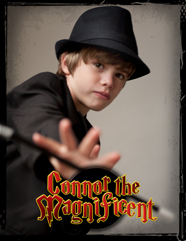 Connor is a young performing magician. He performs his magic shows at local events.