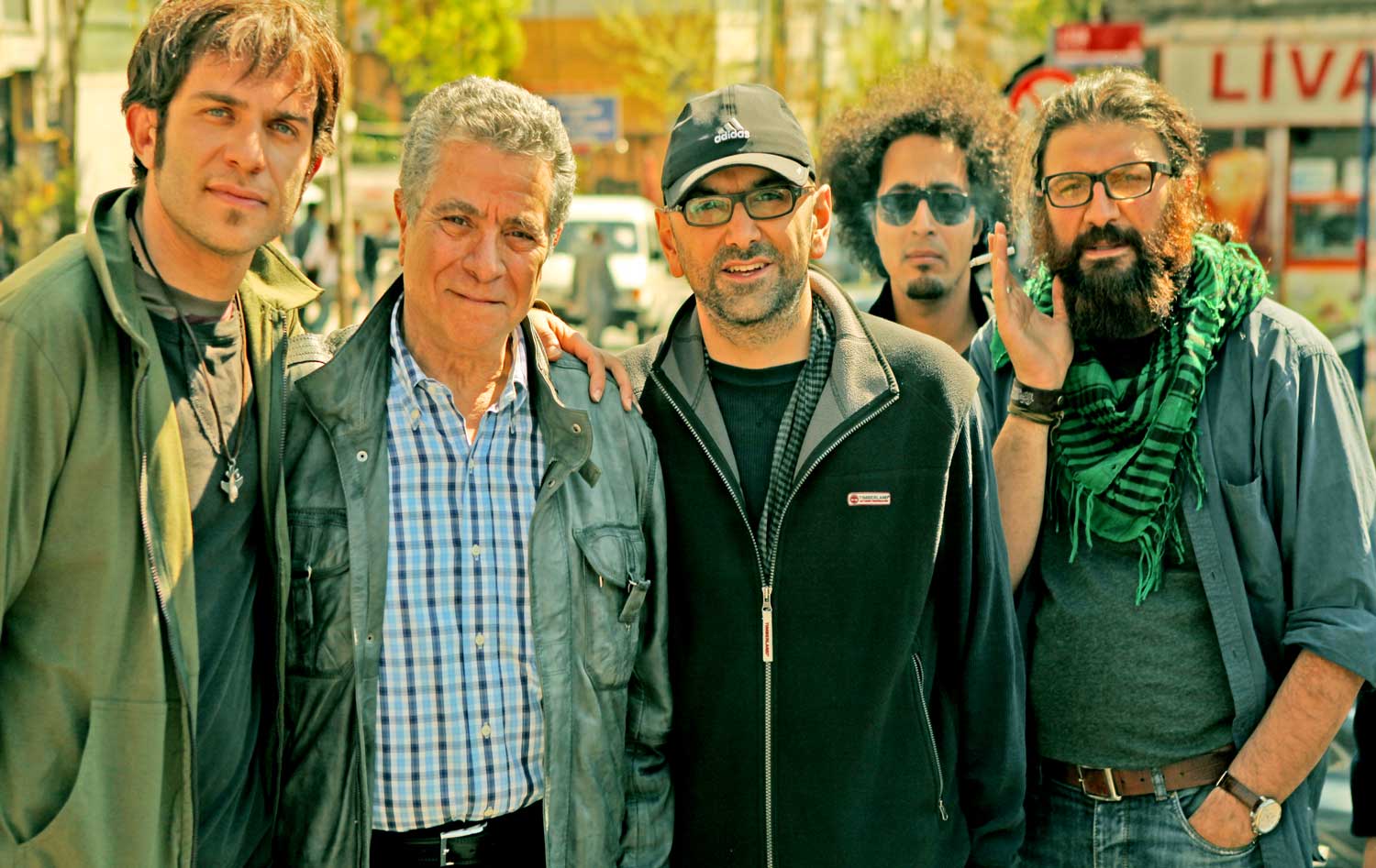 Babak Hamidian , Behrouz Vossoughi , Habib Rezaei , Mortrza Najafi , Javad Jalali in behind the Scene of Boghz
