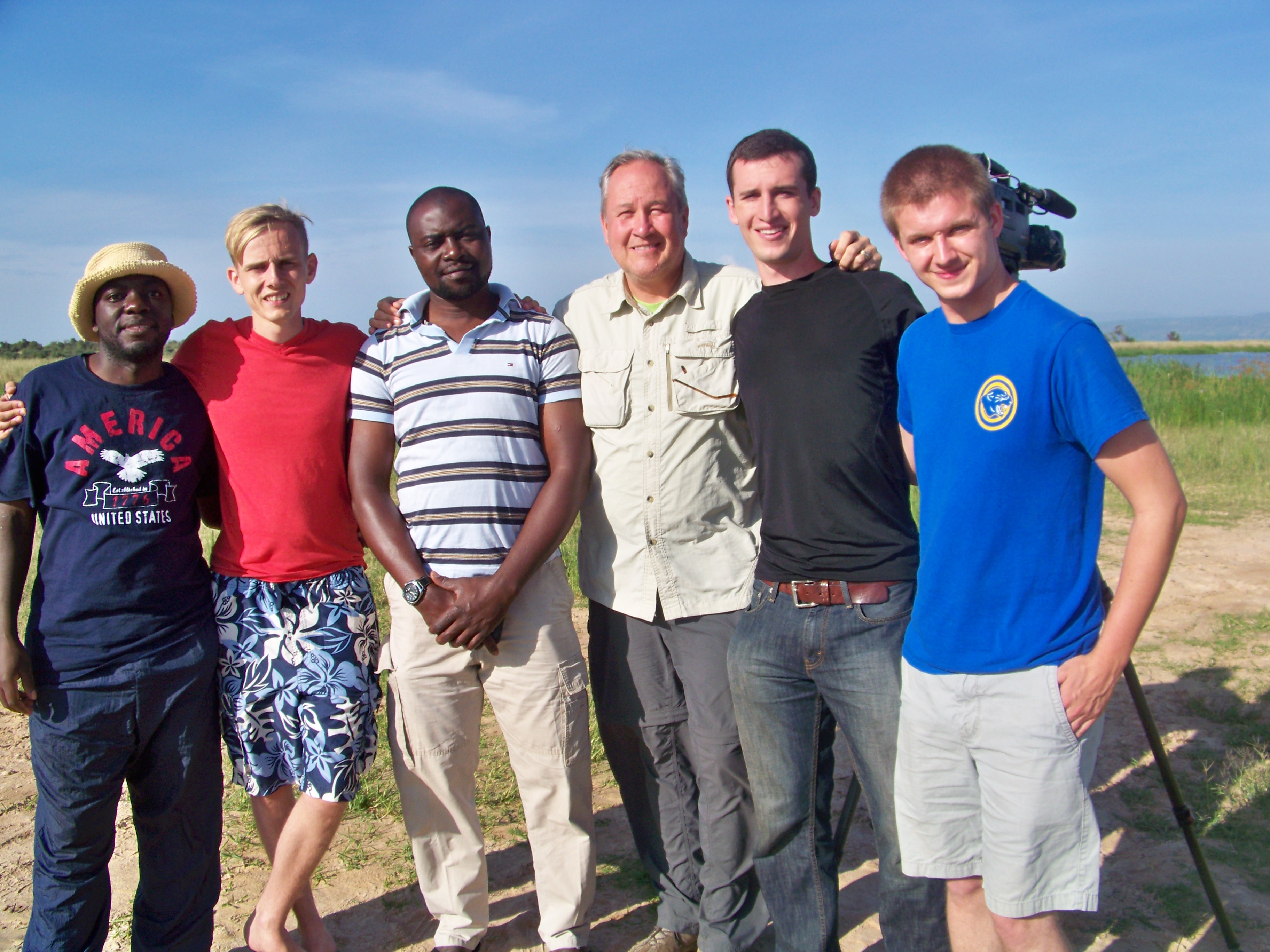 With the Road to Hope film crew in Northern Uganda (Summer 2013).