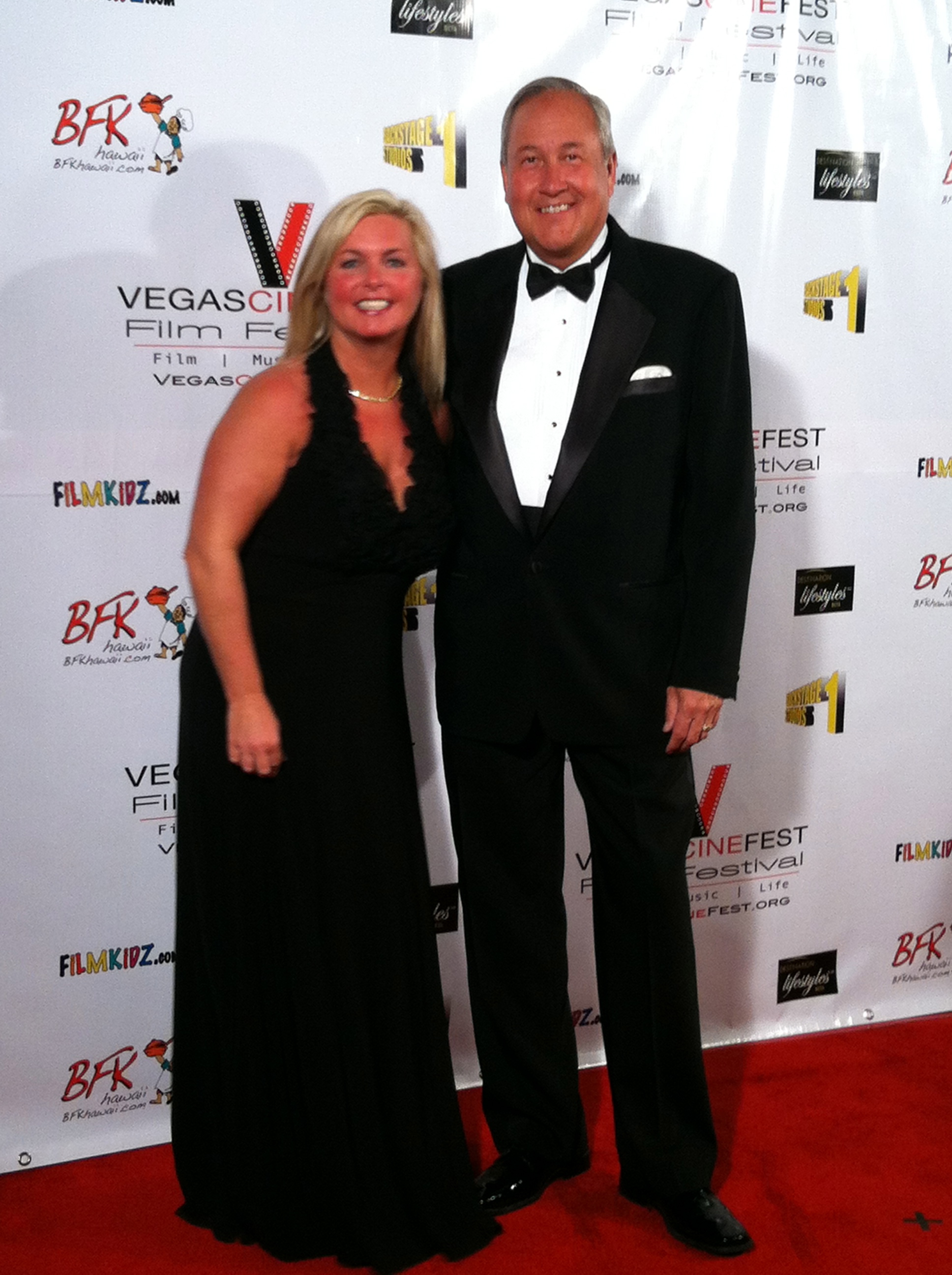 Mike & Dena Wargo on the red carpet at the Vegas Cine Fest Awards Ceremony.