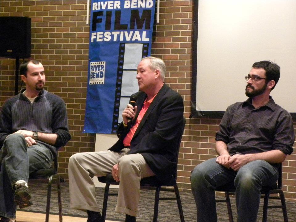 Participating in a panel discussion at the River Bend Film Festival in South Bend, IN.