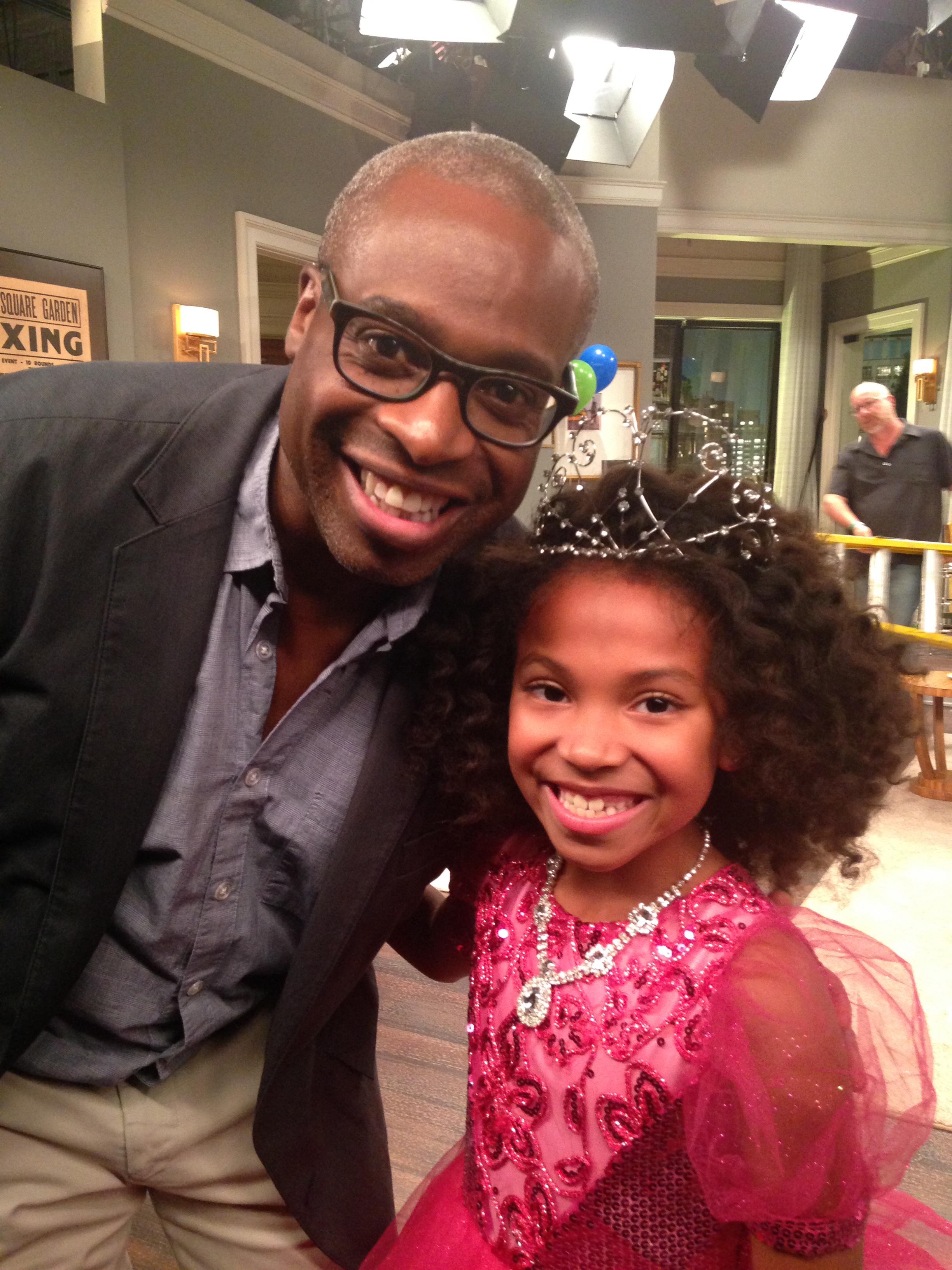 Jasmyn and director, Phill Lewis