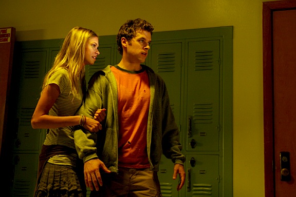 Preston Jones and Maitland McConnell in feature film, Detention