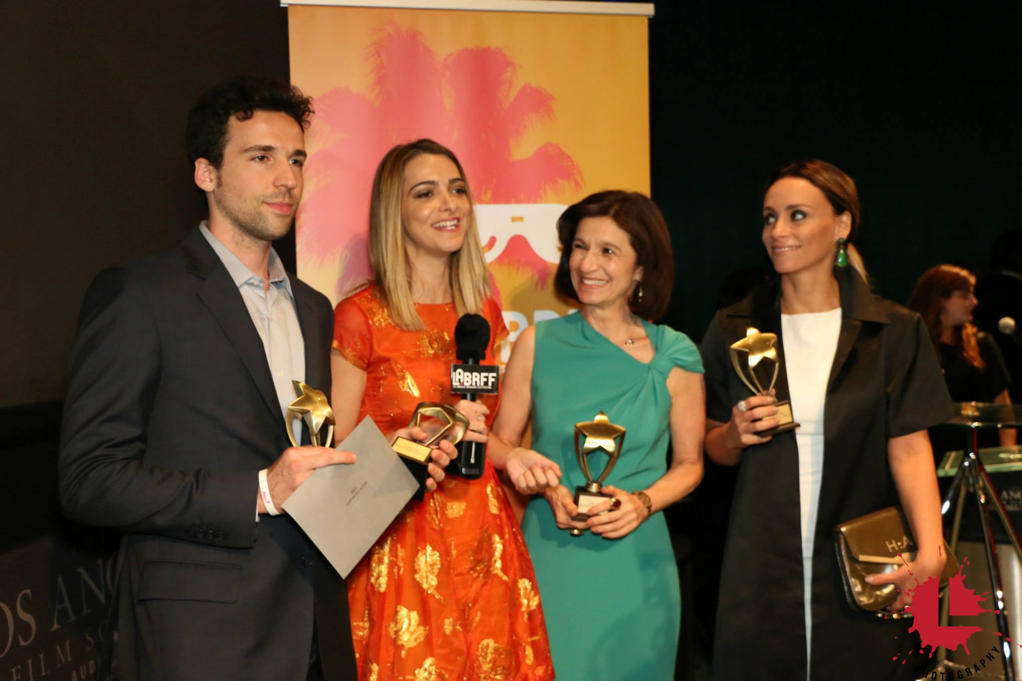 Stefano Capuzzi Lapietra Tuna Dwek Suzana Pires Los Angeles Brazilian Film Festival - Award Cerimony Feature Film The Great Victory