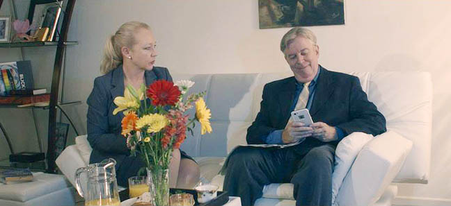 With Michelle Arthur in 'Love and Other Lies' directed by Jacqui Blue.