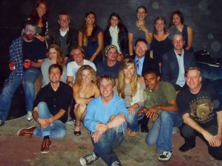 The cast of B.Y.O.B., December 2010 at MacKenzie Theatre.