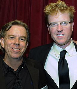Jeff Vernon and Jake Busey at The Angeleno Film Fest, Aug 29, 2010.