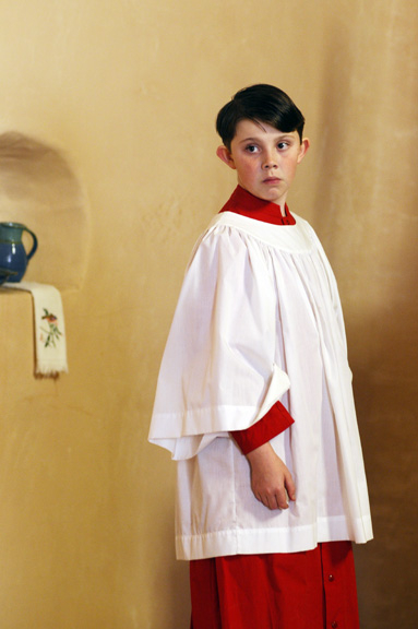 Max Manzanares as Altar boy on the set of 