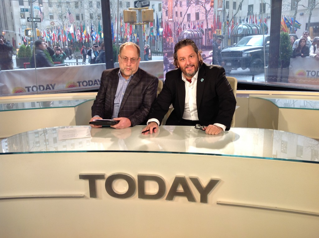 With Larry Solters on the set of the Today Show