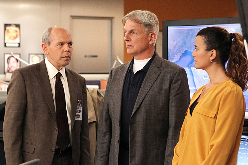 Still of Mark Harmon, Joe Spano and Cote de Pablo in NCIS: Naval Criminal Investigative Service (2003)