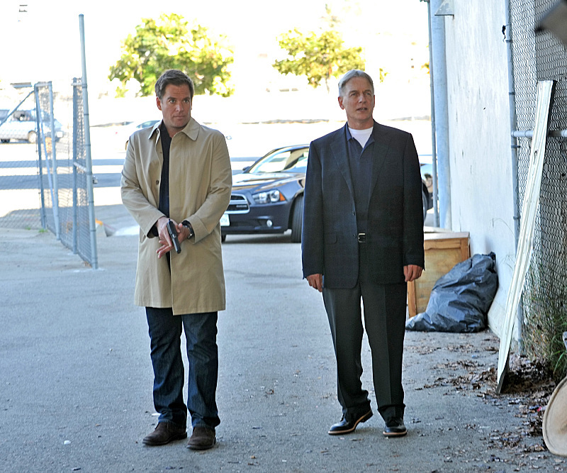 Still of Mark Harmon and Michael Weatherly in NCIS: Naval Criminal Investigative Service (2003)