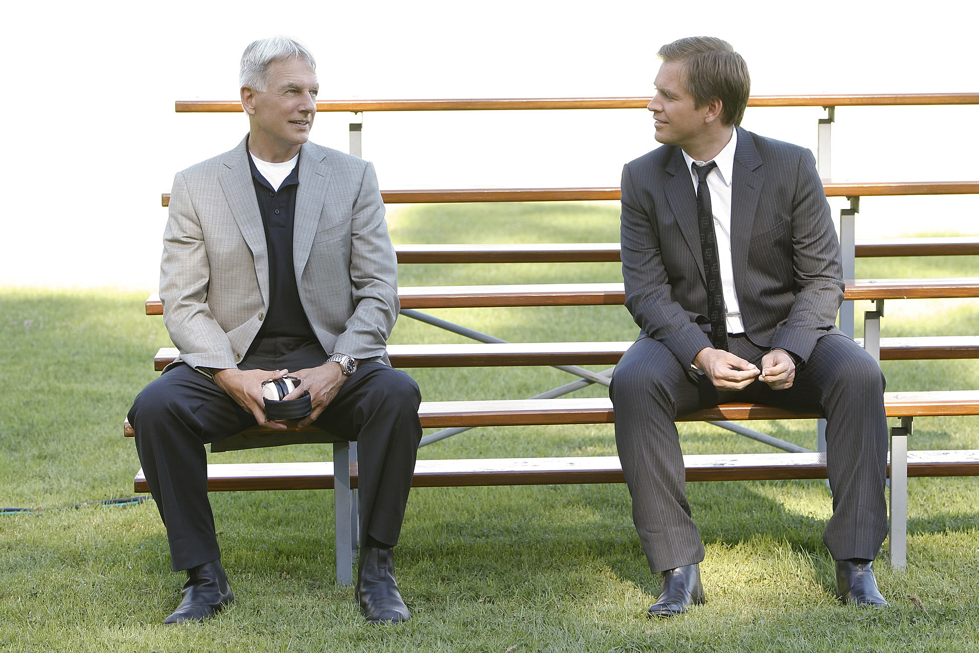 Still of Mark Harmon and Michael Weatherly in NCIS: Naval Criminal Investigative Service (2003)