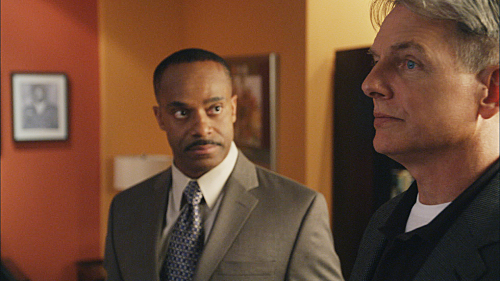 Mark Harmon and Rocky Carroll in NCIS: Naval Criminal Investigative Service (2003)