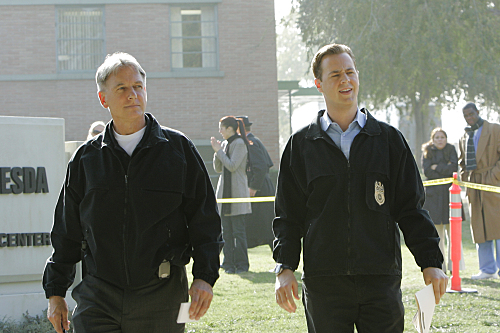 Still of Mark Harmon and Sean Murray in NCIS: Naval Criminal Investigative Service (2003)