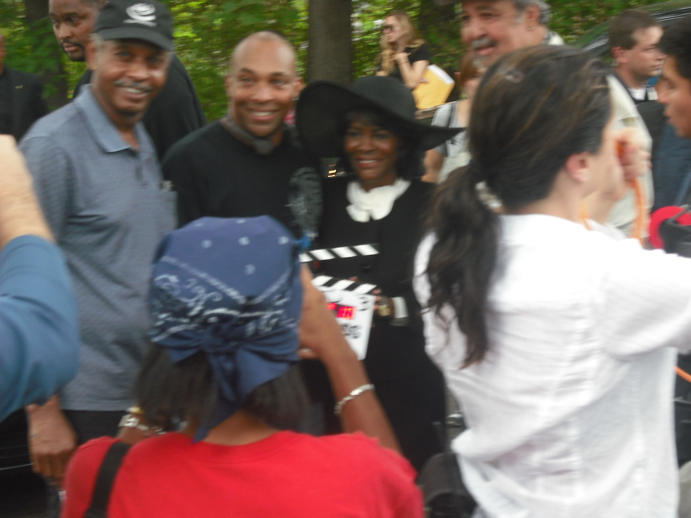 Last day of shooting for celebrated actress Cicely Tyson on set of Alex Cross.