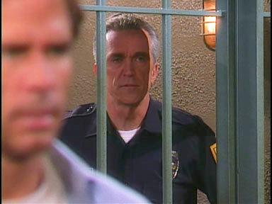 James as the Jail Guard onn the set of Days of Our Lives.