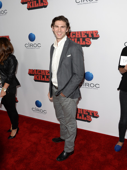 Actor Samuel Davis arrives at the premiere of Open Road Films' 'Machete Kills' at Regal Cinemas L.A. Live on October 2, 2013 in Los Angeles, California.