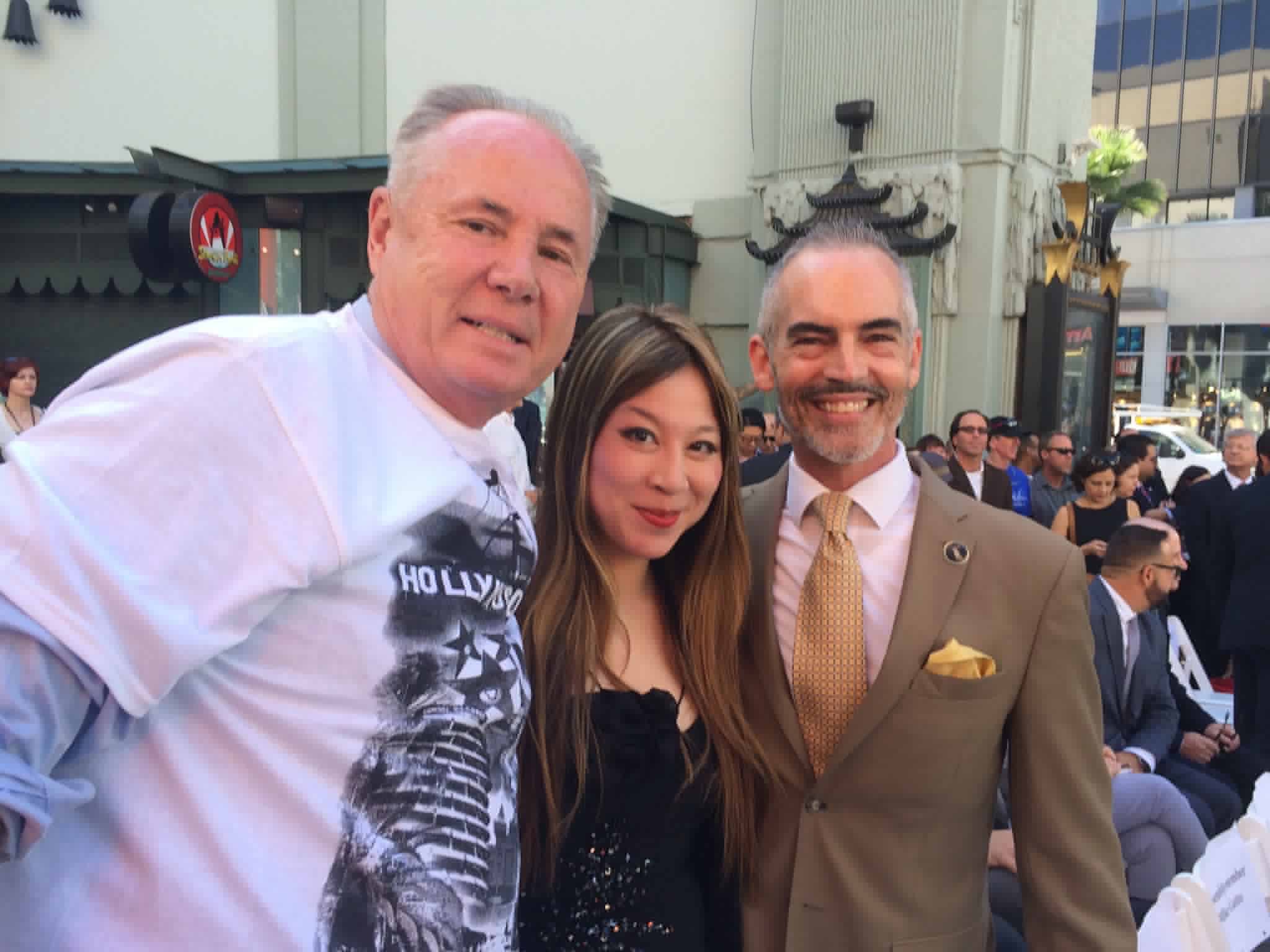 Councilman Mitch O'farrell , Councilman Tom Labonge , Warner Bros Exective Steve Papazian , Alice Aoki at exclusive entertainment event of California Governor Jerry Brown Signed expansion of state TV and film tax credit legislation