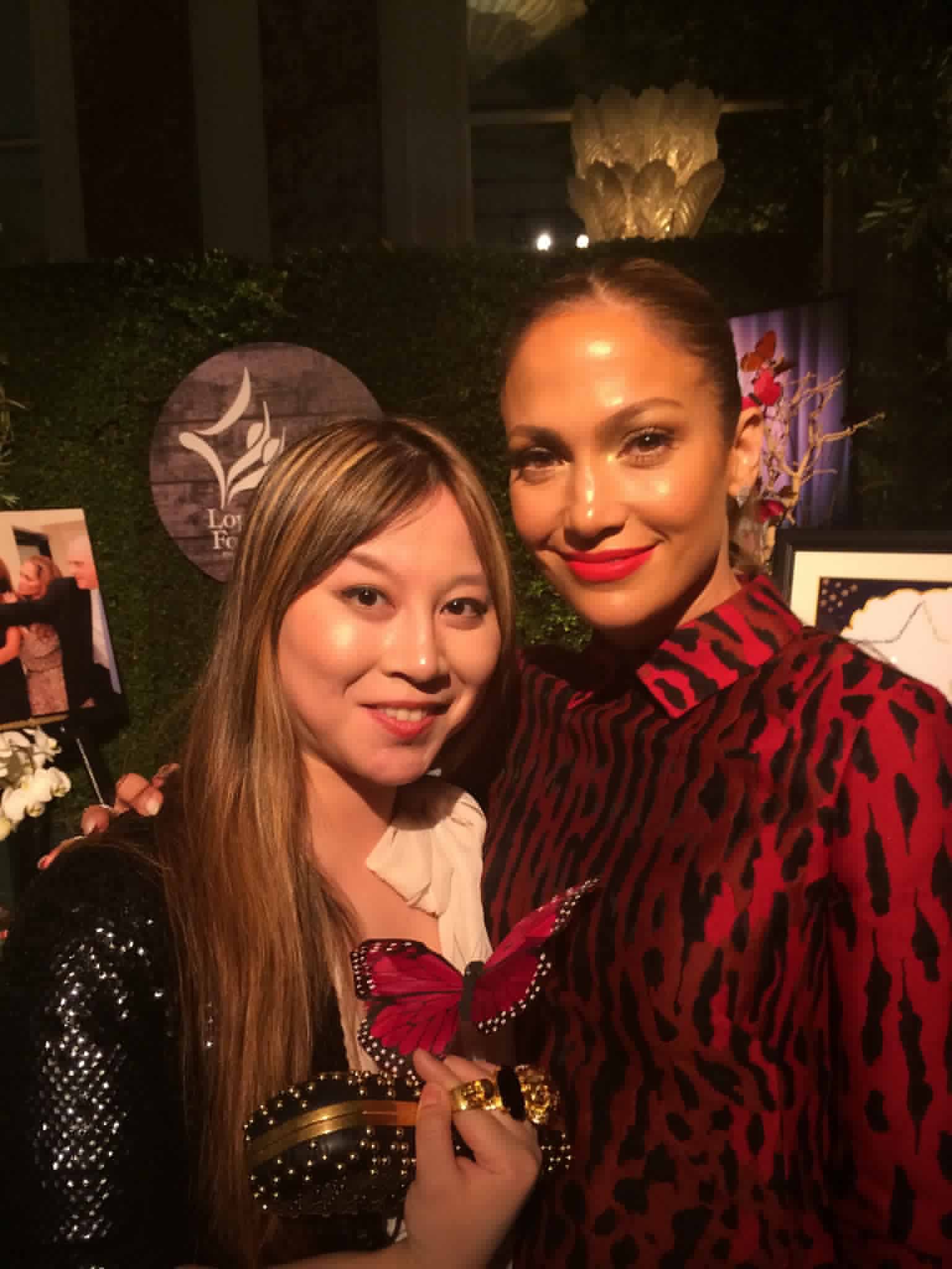 Actress Jennifer Lopez and Alice Aoki at Variety power of woman event presented by lifetime .