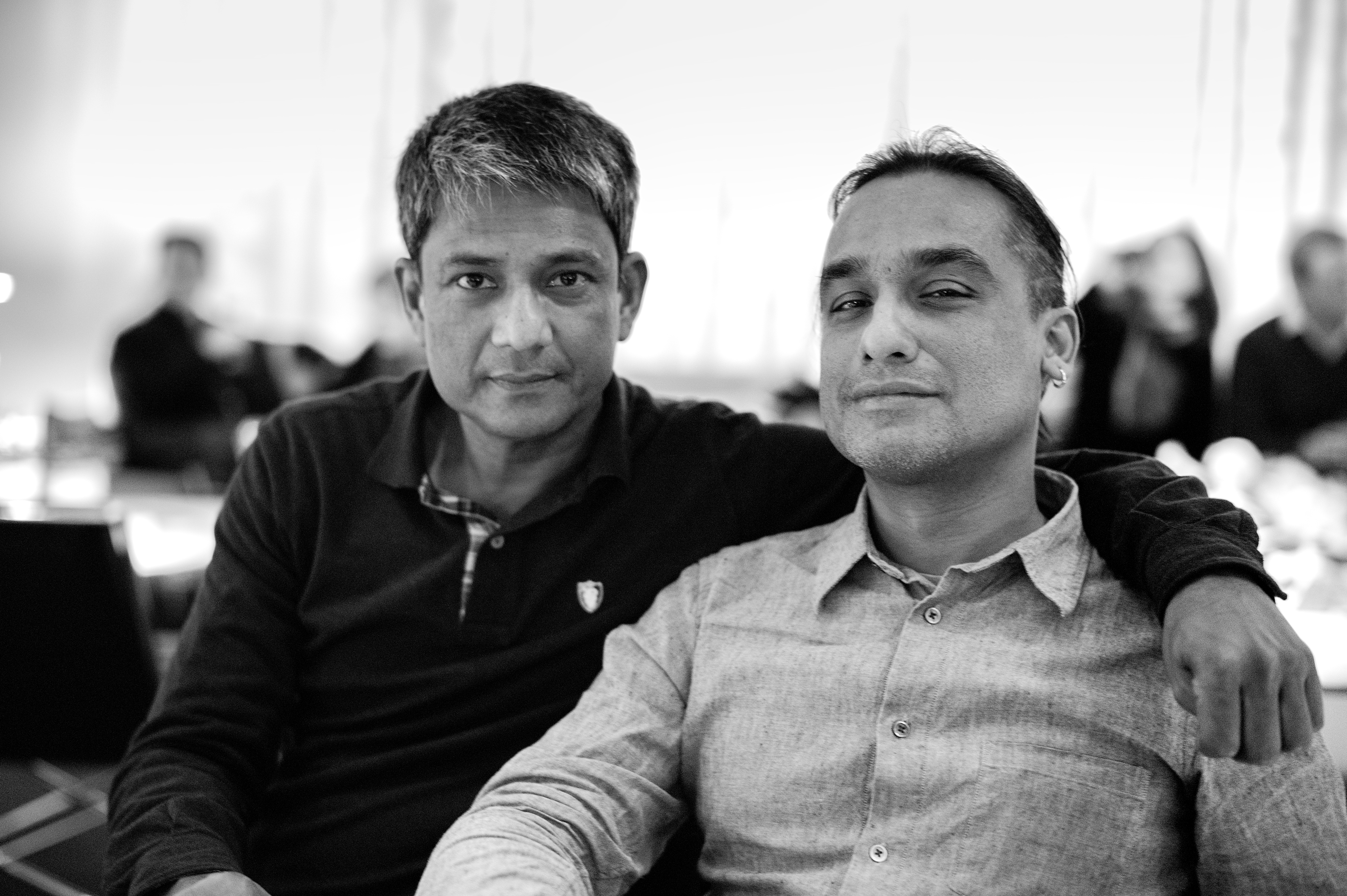 Adil Hussain (L) and Partho Sen-Gupta (R) at the 2015 Sydney Film Festival