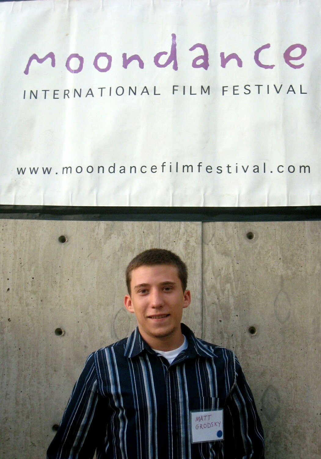 Mathew Grodsky at the Moondance International Film Festival