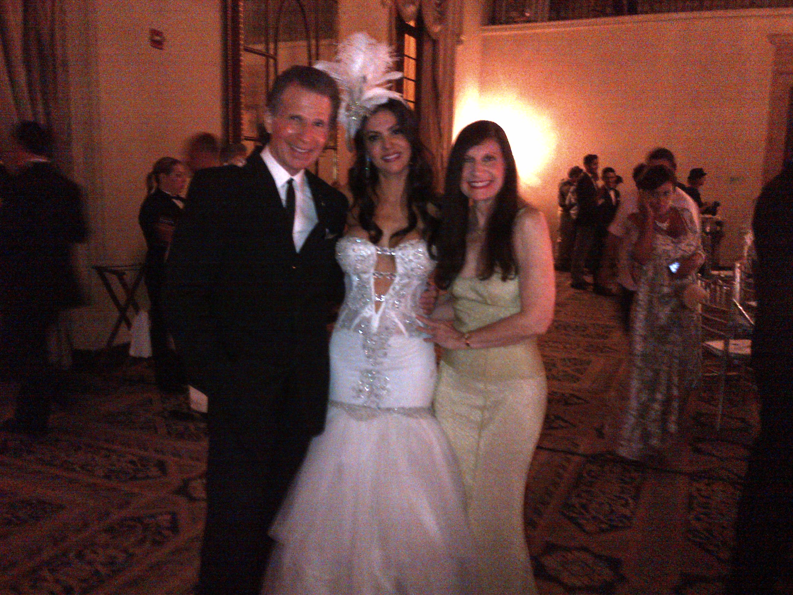 Richard Warren Rappaport, Adriana De Moura and Rene' Katz at Adriana's wedding, The Biltmore, Coral Gables, Florida.