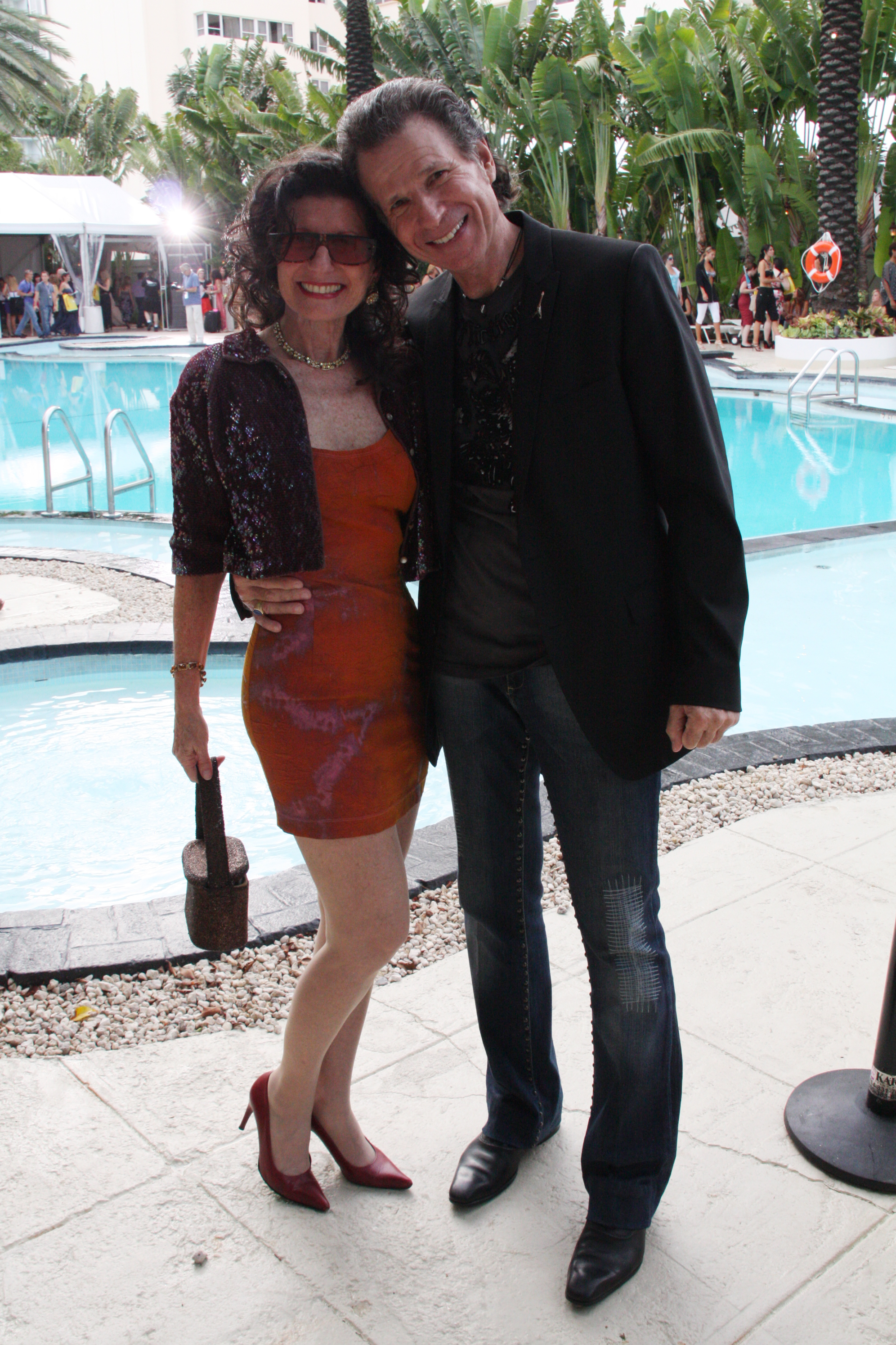 Richard Warren Rappaport and Hello Hollywood's Rene' Katz at Miami Fashion Week, 2011