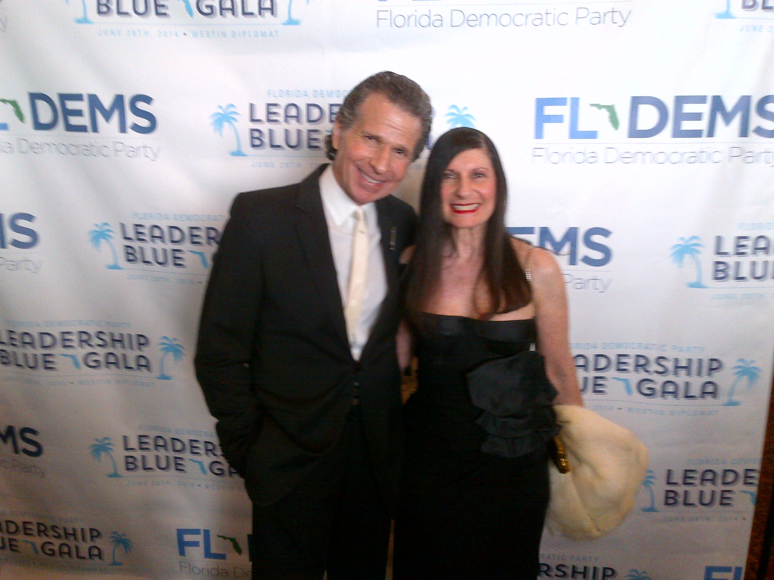 Richard Warren Rappaport with Rene' Katz at the 2014 Blue Gala, Diplomat Hotel, Hollywood, Florida.