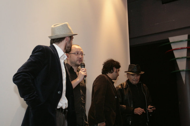During the first Screening of La Vie Simple (A Simple Love, Enormous Prod.) with french star Jean-Pierre Kalfon, producer Benoit Pierre and director Luigi Migani, Paris 2010