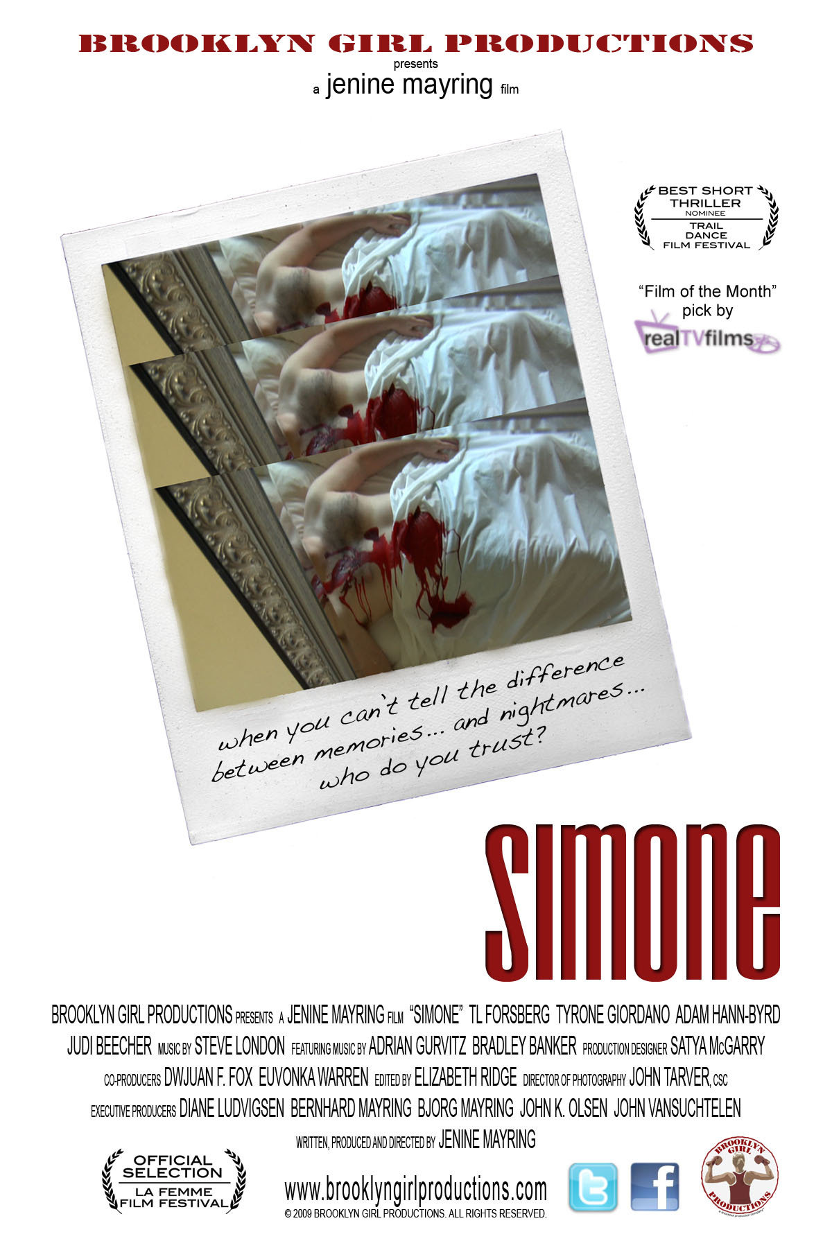 Official Movie Poster for SIMONE