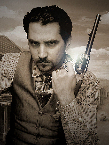 Florin MARKSTEINER playing justice sheriff in the Wild West.