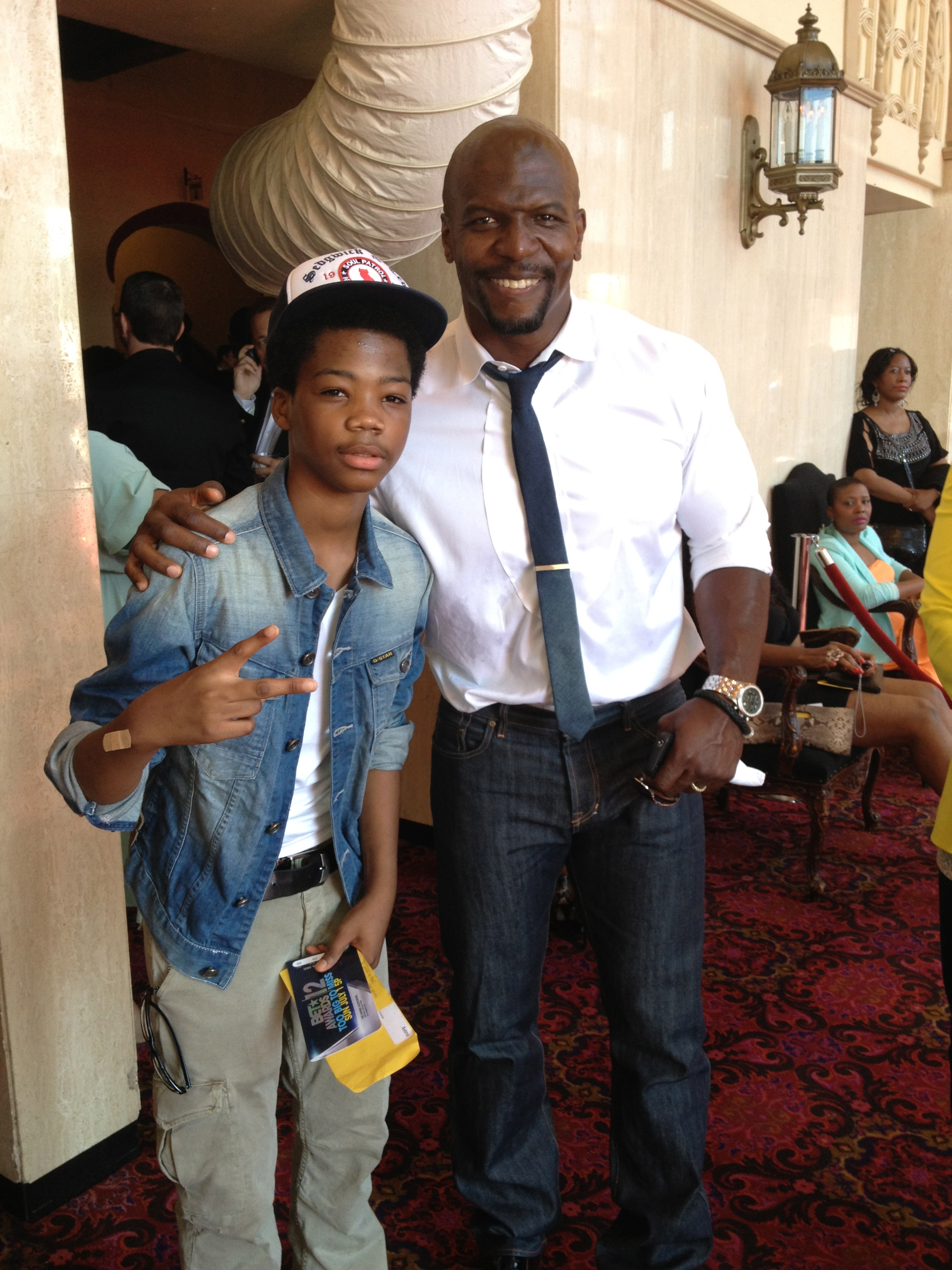 Astro and Terry Crews at the 2012 BET Awards.