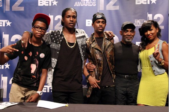 Astro, A$AP Rocky, Big Sean, Frankie Beverly and Melanie Fiona at the 2012 BET Awards Nominations ceremony.