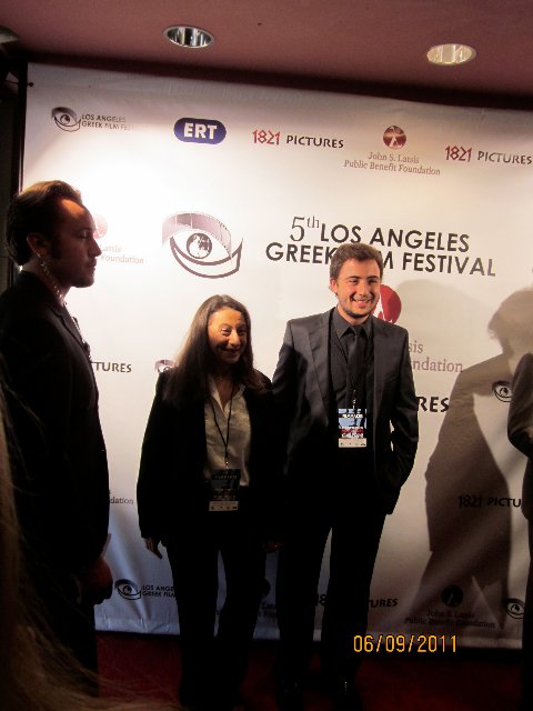 Petros Antoniadis with Maria Vlachaki at the opening night of the 5th Los Angeles Greek Film Festival for the presentation of the Short Film 