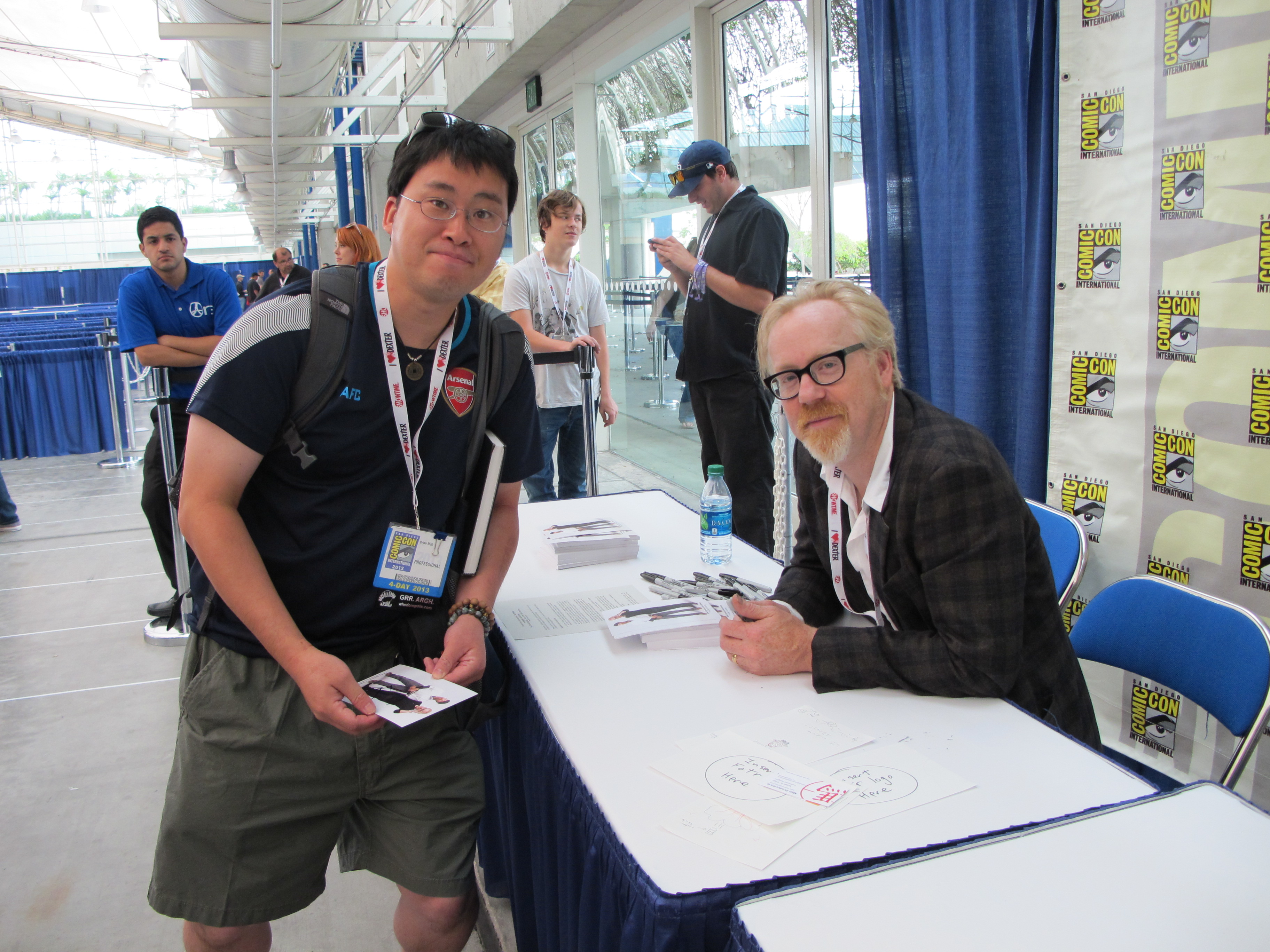 Adam Savage (Mythbusters) and I at SDCC 2013.