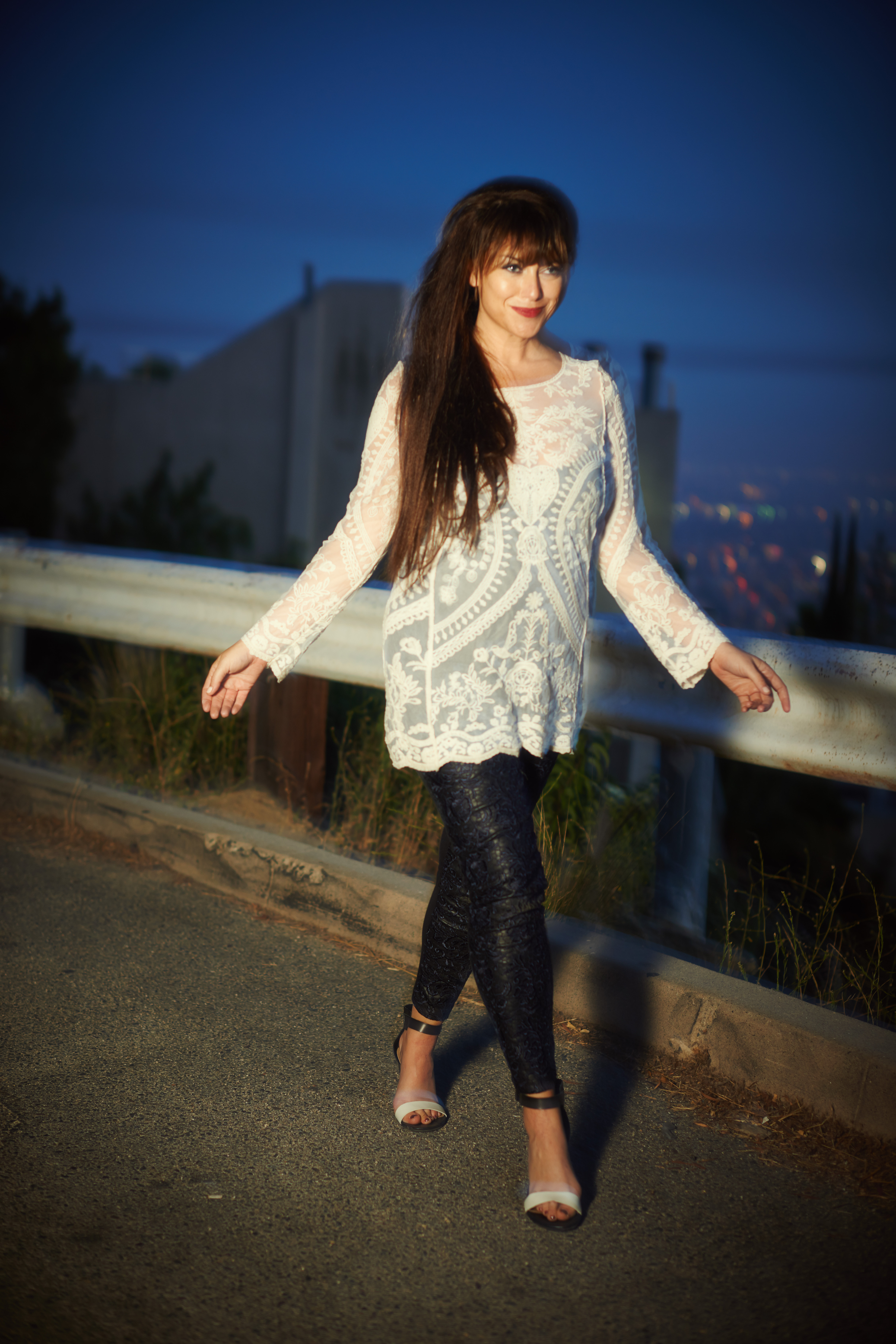 Kali Nolen Singer/Actress/Model Michael Becker Night Shoot, Hollywood Hills 2014 May