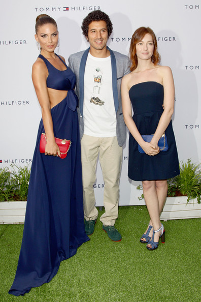 Red carpet: Actors Nina Senicar, Francesco Scianna and Cristiana Capotondi attend Tommy Hilfiger Preppy Pop Up House opening cocktail as part of Milan Fashion Week Menswear Spring/Summer 2012 on June 18, 2011 in Milan, Italy.