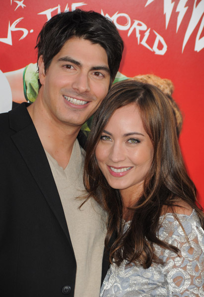 Brandon Routh and Courtney Ford arrive at the 