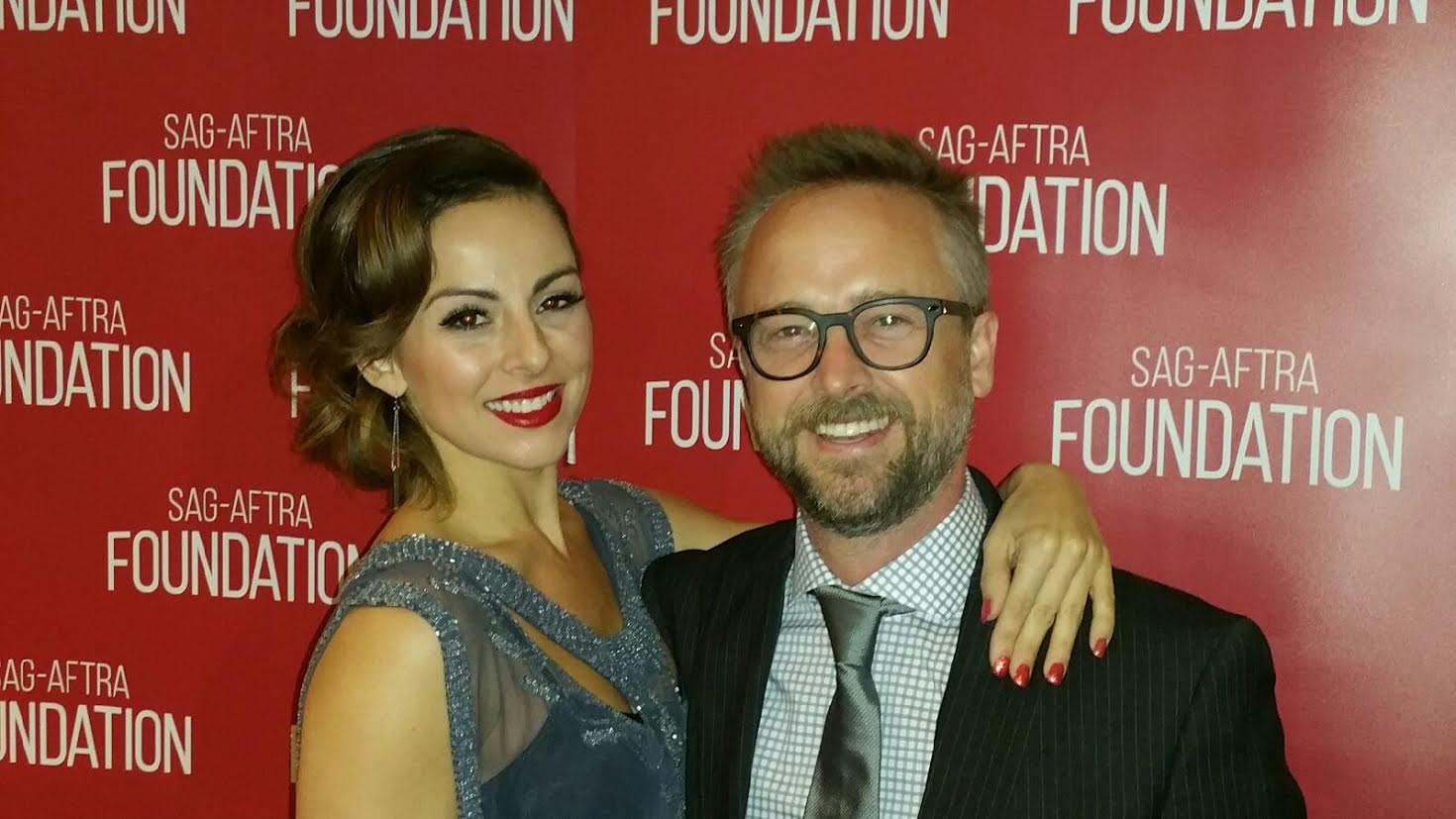 Ashley Watkins & Josh Daugherty attending the SAG-AFTRA Foundation 30th Anniversary.