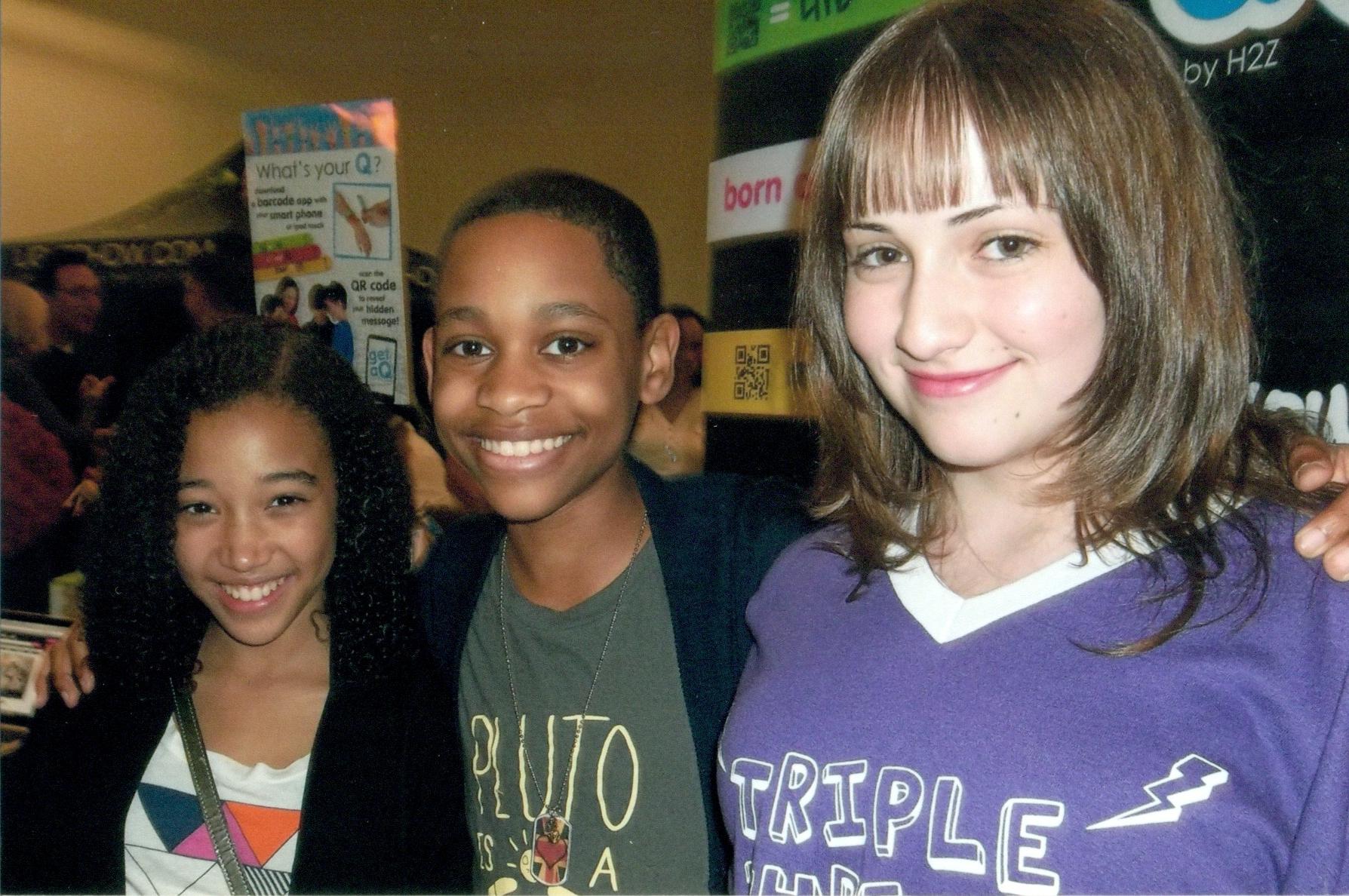 Corey Taylor and Amandla Stenberg (Rue) from Hunger Games and Tyrell Jackson Williams (Leo) from Lab Rats