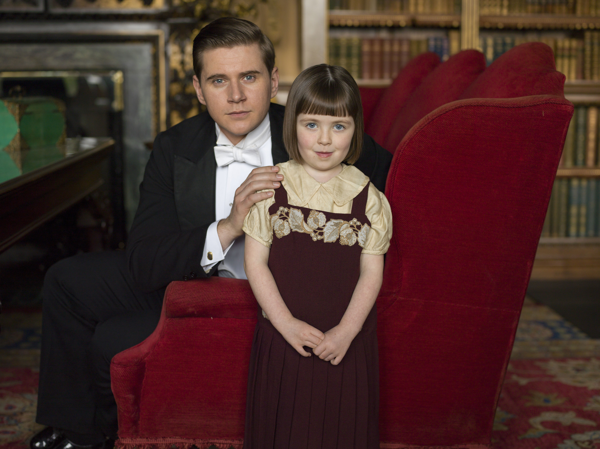 Still of Allen Leech and Fifi Hart in Downton Abbey (2010)