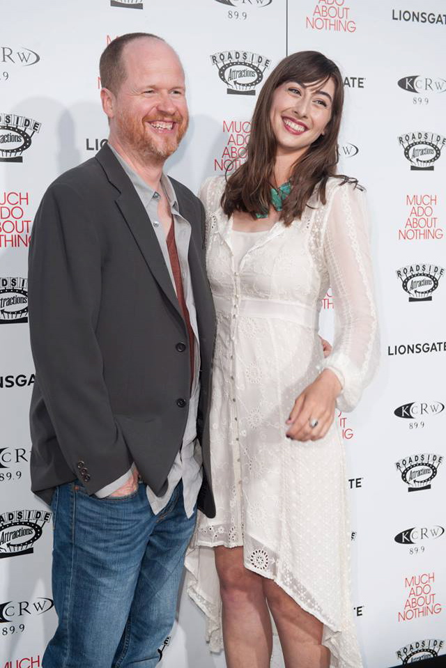 Joss Whedon and Jillian Morgese at the 'Much Ado' LA Premiere