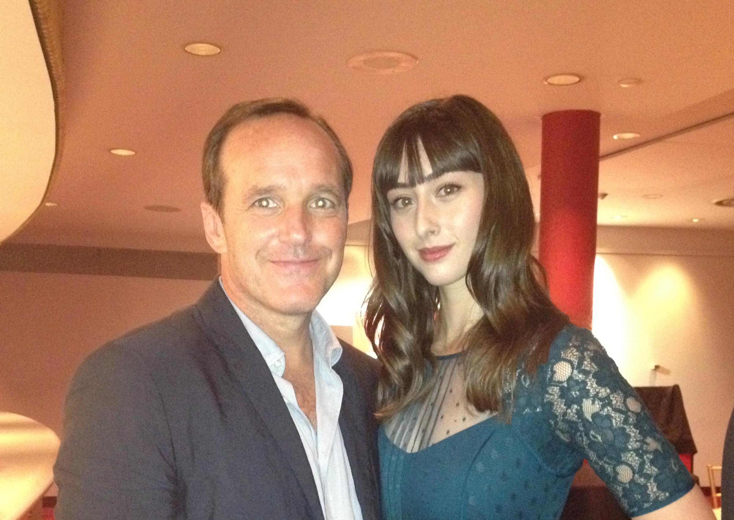 Clark Gregg and Jillian Morgese