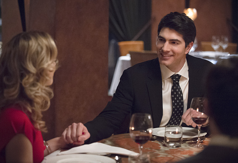 Still of Brandon Routh and Emily Bett Rickards in The Flash (2014)