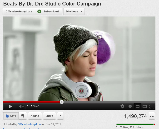 Still from Best Buy's Beats by Dr. Dre Commercial