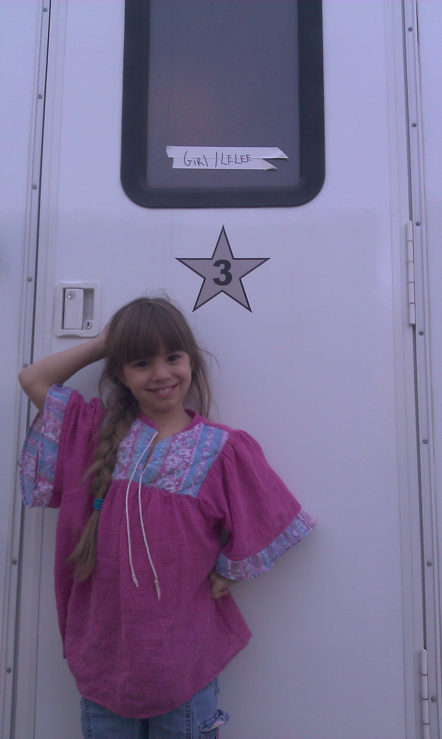 My third dressing room! Coincidentally was #3!