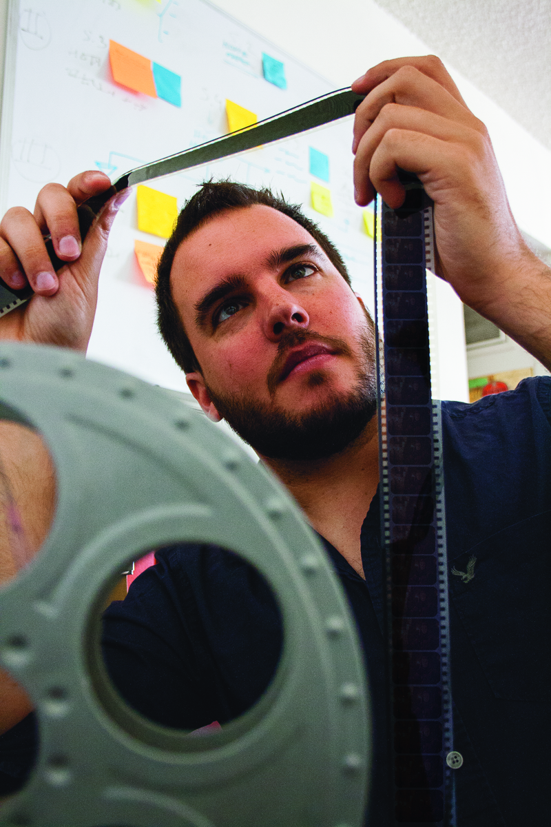 Álvaro Fernández in his office.