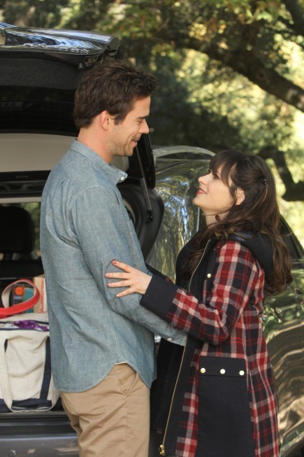 Still of Zooey Deschanel and David Walton in New Girl (2011)