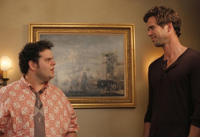 Still of Josh Gad and David Walton in New Girl (2011)