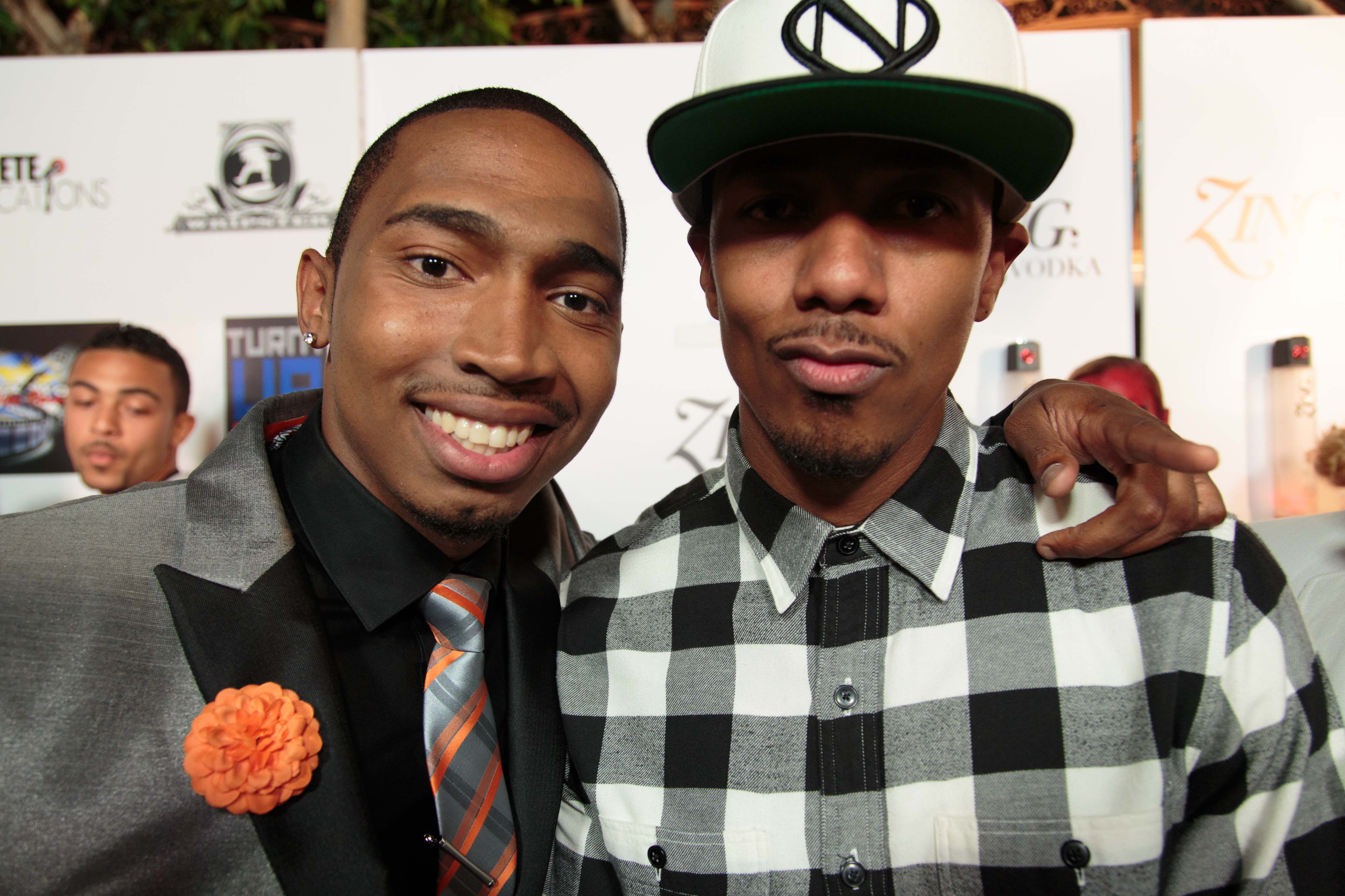 Noel Braham with actor/host Nick Cannon.